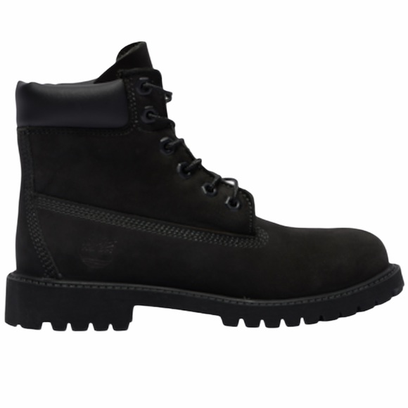 black timberlands junior size 5